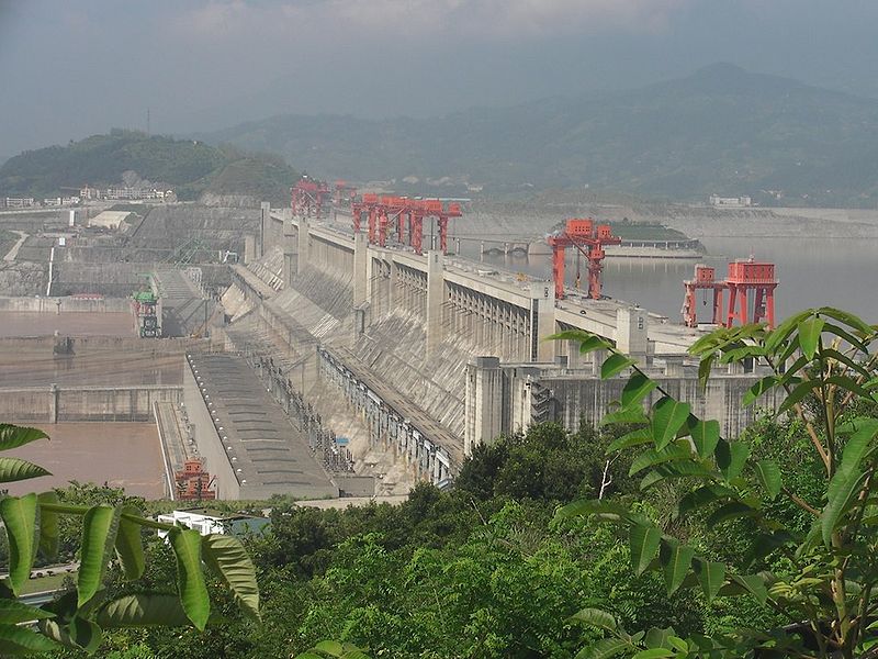 China’s Three Gorges Project, along with other dams on the Yangtze River, have eliminated roughly 91 percent of the river’s sediment load over the past 60 years. Photo by Hugh licensed under the Creative Commons Attribution-Share Alike 2.0 Generic license