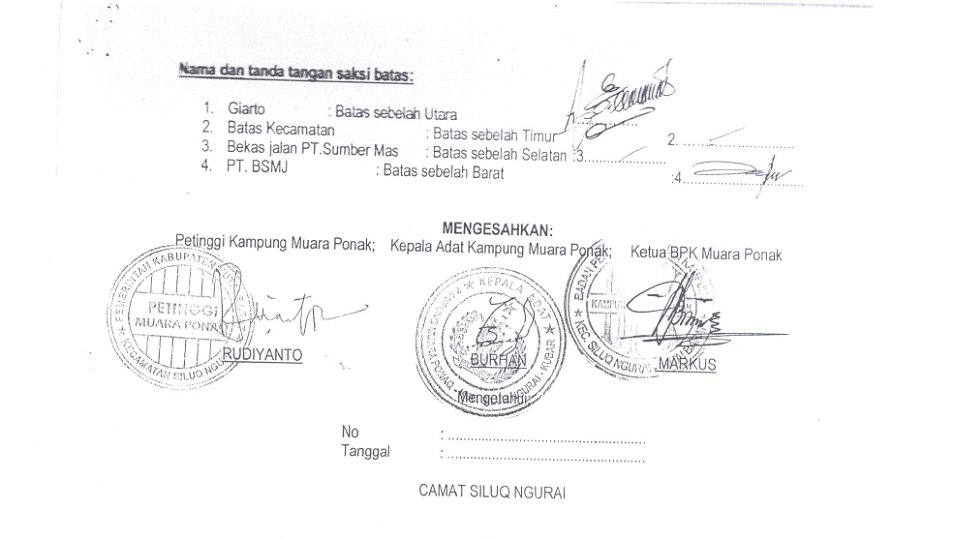 Signatures on Yokubus contract