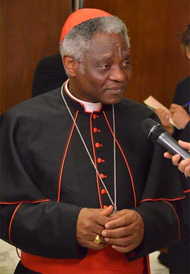 Ghana Cardinal Peter Turkson, the church’s guiding force behind the writing of Laudato Si, On Care for Our Common Home. Photo by Justin Catanoso