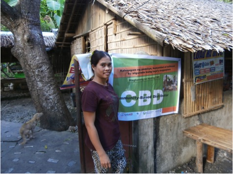 An outlet for birth-control pills and condoms set up by the NGO PATH Foundation Philippines in a Philippine community. Photo by PATH Foundation Philippines.