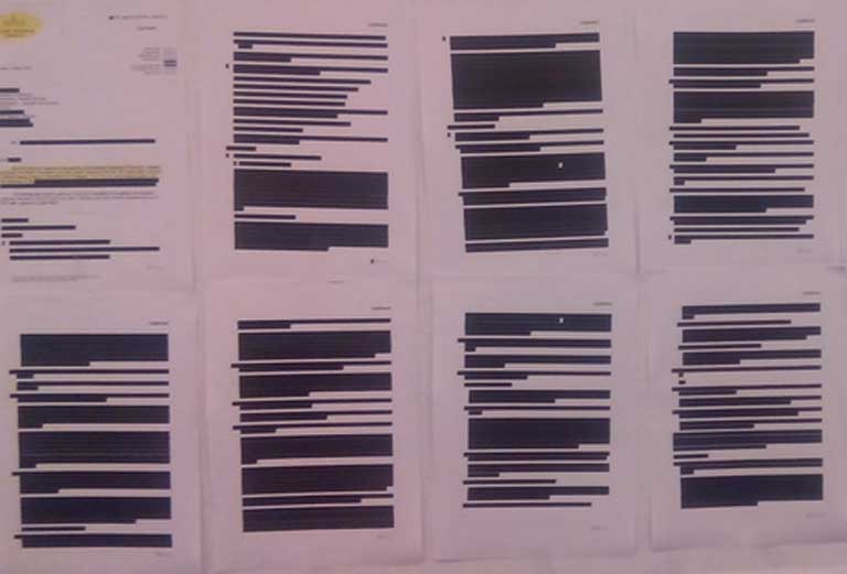 An extract of a redacted TTIP document that was released to the European Parliament. Image by Dimi z made available under the Creative Commons CC0 1.0 Universal Public Domain Dedication