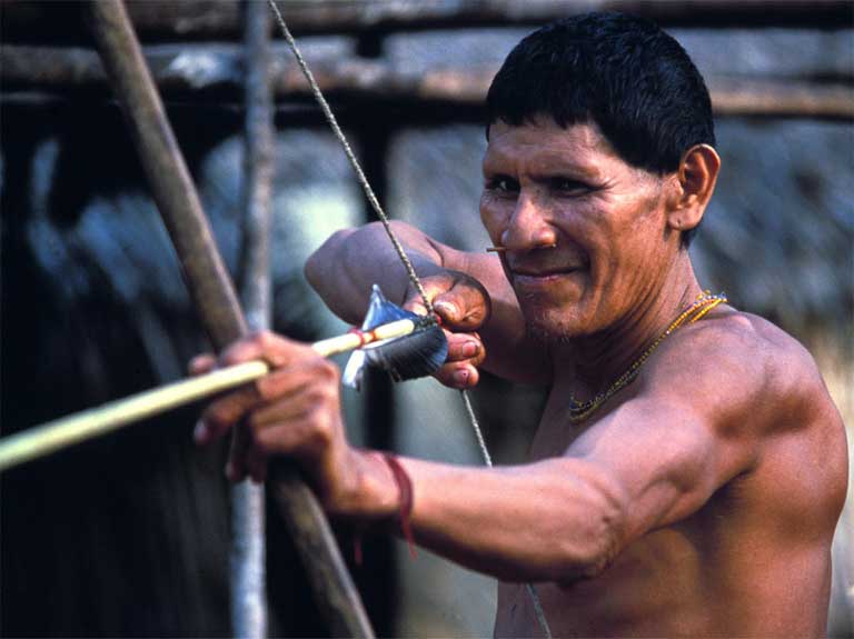 The Arara farmed in the Amazon's wet season and hunted in the dry season. Photo © John Miles / Survival International (http://www.survivalinternational.org)
