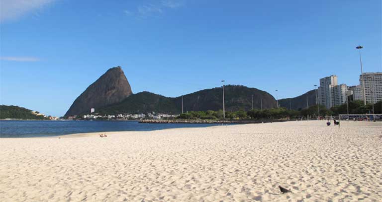 Superbugs have been found at five of Rio's beaches, including Botafogo, Leblon, Ipanema, Copacabana, and Flamengo, as seen here. Photo by Haakon S. Krohn licensed under the Creative Commons Attribution-Share Alike 3.0 Unported, 2.5 Generic, 2.0 Generic and 1.0 Generic license