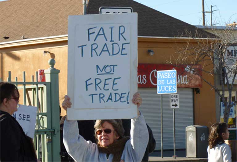 NAFTA protests rage on worldwide, reignited by recent Chapter 11 cases and the threat of new and looming trade treaties such as TTP, TTIP and CETA. Photo by Billie Greenwood licensed under the Creative Commons Attribution-Share Alike 2.0 generic license