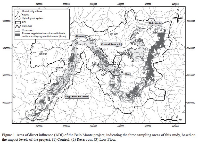 Impact area of the Belo Monte Dam. Map by Denise de Andrade Cunha and Leandro Valle Ferreira/Brazilian Journal of Botany