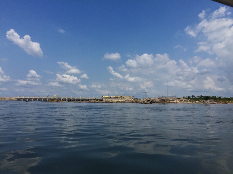 The Belo Monte megadam, Pará state, northwestern Brazil. The dam cut off the Xingu River and reduced its flow by 80 per cent, December 2016. Photo by Maximo Anderson for Mongabay