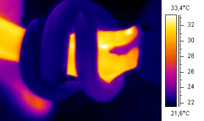 heat imaging of a person