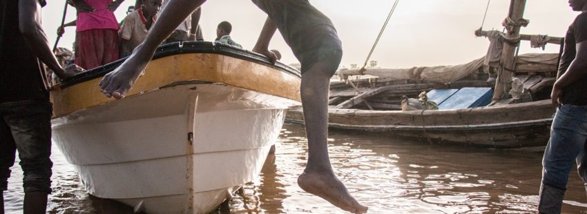 Fishermen in the Tana River earlier this year . Photo by Nathan Siegel for Mongabay.